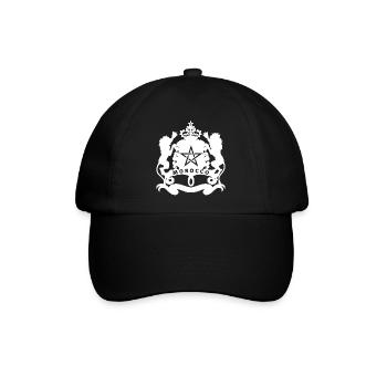 Marokko - Baseballkappe - Schwarz/Schwarz - Vorne