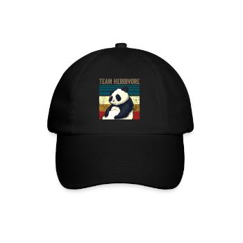 VINTAGE TEAM HERBIVORE - Baseballkappe - Schwarz/Schwarz - Vorne