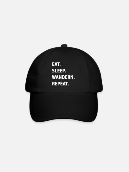Lustiger Wander Spruch Damen Geschenk Berg Wandern - Baseballkappe - Schwarz/Schwarz