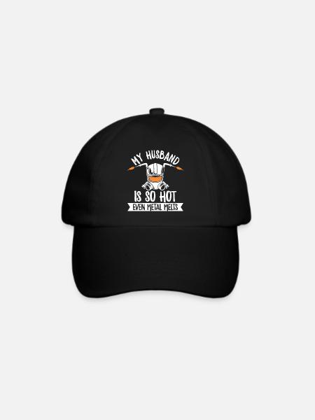 Schweißen Spruch für deine Schweißer Ehefrau - Baseballkappe - Schwarz/Schwarz