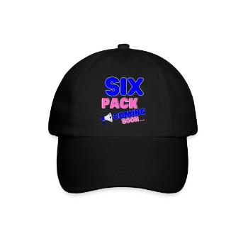 Six Pack Coming Soon 35 - Baseballkappe - Schwarz/Schwarz - Vorne