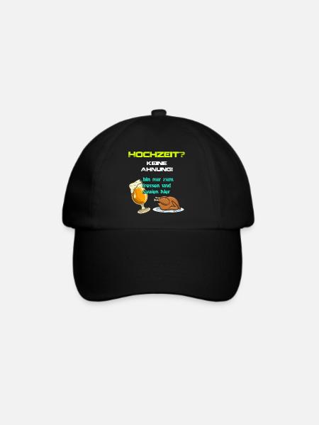 Hochzeit Witziger Spruch für Gäste einer Hochzeit - Baseballkappe - Schwarz/Schwarz
