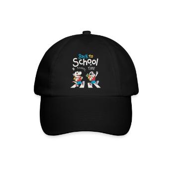 Schulanfänger - Baseballkappe - Schwarz/Schwarz - Vorne