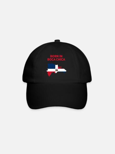 Boca Chica Dominikanische Republik - Baseballkappe - Schwarz/Schwarz