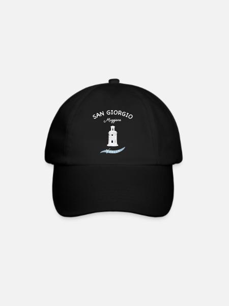 Venedig, Leuchtturm San Giorgio Maggiore, Italien - Baseballkappe - Schwarz/Schwarz