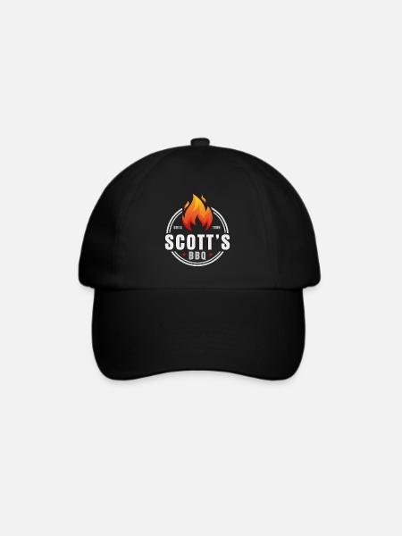 Scotts BBQ - Baseballkappe - Schwarz/Schwarz