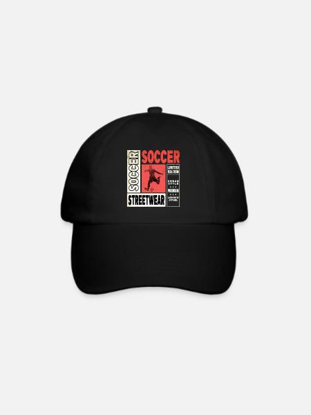 Fußball Fußballer Fußballspieler Sport Fan Verein - Baseballkappe - Schwarz/Schwarz
