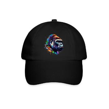 Gorilla - Baseballkappe - Schwarz/Schwarz - Vorne