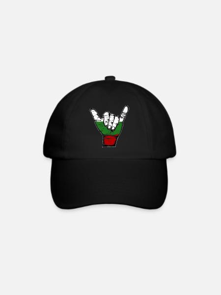 Bulgarien Flagge Surfing Symbol used - Baseballkappe - Schwarz/Schwarz