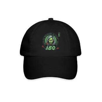Darts 180 Bouncer Grüne Spielerin Dart Team - Baseballkappe - Schwarz/Schwarz - Vorne