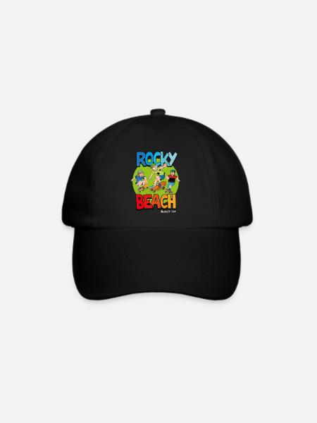 Die Drei ??? Kids Skateboard Fahren - Baseballkappe - Schwarz/Schwarz
