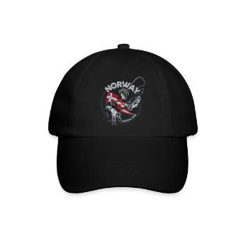 NORWAY FISHING TOUR - Moose - Woman Edition - Baseballkappe - Schwarz/Schwarz - Vorne
