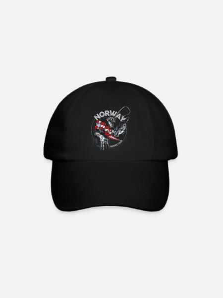 NORWAY FISHING TOUR - Moose - Woman Edition - Baseballkappe - Schwarz/Schwarz
