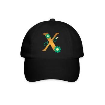 X - Baseballkappe - Schwarz/Schwarz - Vorne