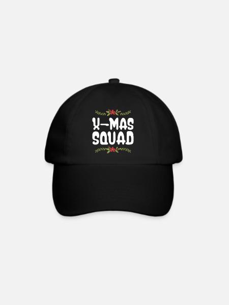 X-Mas Squad - Baseballkappe - Schwarz/Schwarz