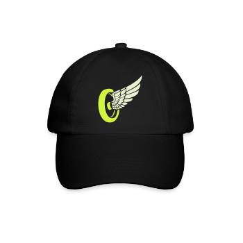 Rad Flügel - Baseballkappe - Schwarz/Schwarz - Vorne