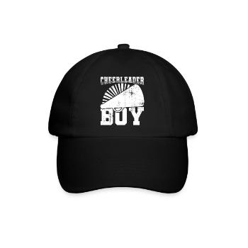 Cheerleader Boy - Baseballkappe - Schwarz/Schwarz - Vorne