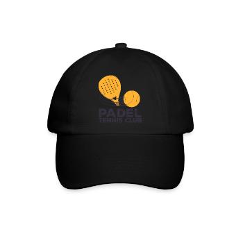 Ich kann kein Padel haben - Baseballkappe - Schwarz/Schwarz - Vorne