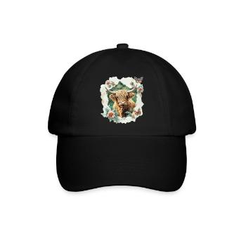 Hochlandrind - Baseballkappe - Schwarz/Schwarz - Vorne