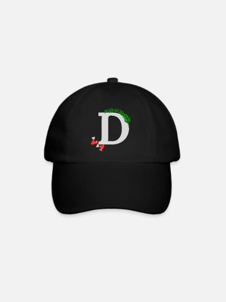 D - Baseballkappe - Schwarz/Schwarz