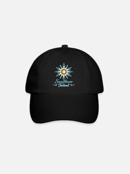 Sonnenblumenfest - Baseballkappe - Schwarz/Schwarz
