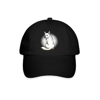 Weißer Schäferhund Schäferhund Schäferhunde - Baseballkappe - Schwarz/Schwarz - Vorne