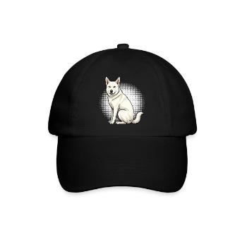 Weißer Schäferhund Schäferhund Schäferhunde - Baseballkappe - Schwarz/Schwarz - Vorne