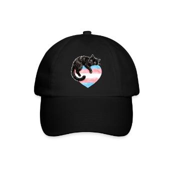 Pride Month LGBTQ – Schütze trans Kinder - Baseballkappe - Schwarz/Schwarz - Vorne