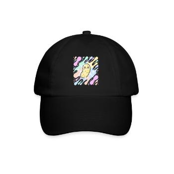 Pastellstern-Einmache - Baseballkappe - Schwarz/Schwarz - Vorne