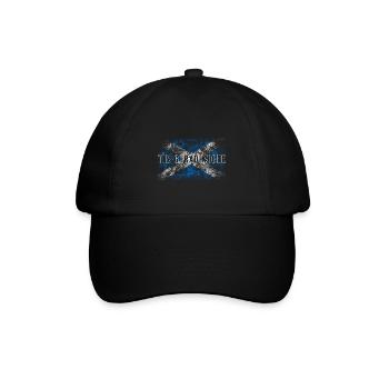 Schottischer Patriot Schottisch Gälisch - Baseballkappe - Schwarz/Schwarz - Vorne