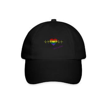 Pride Month - Baseballkappe - Schwarz/Schwarz - Vorne