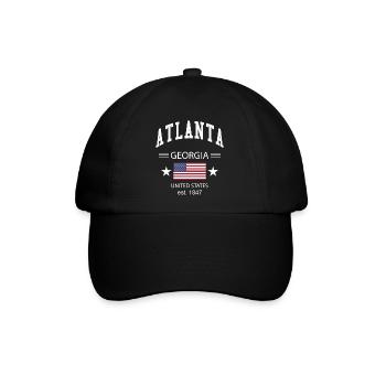 Atlanta - Baseballkappe - Schwarz/Schwarz - Vorne