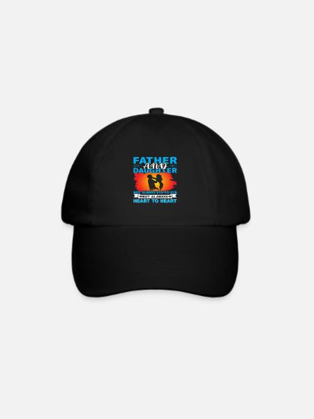 Vater und Tochter - Baseballkappe - Schwarz/Schwarz