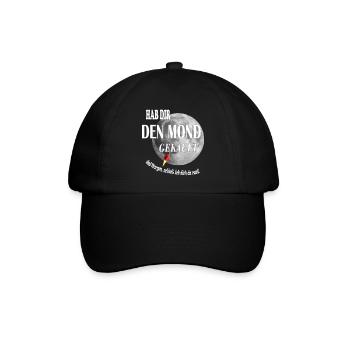 MOND GEKAUFT - Baseballkappe - Schwarz/Schwarz - Vorne