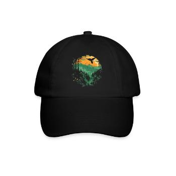 Kolibri Vogel Natur Tiere Wildnis Nektar - Baseballkappe - Schwarz/Schwarz - Vorne
