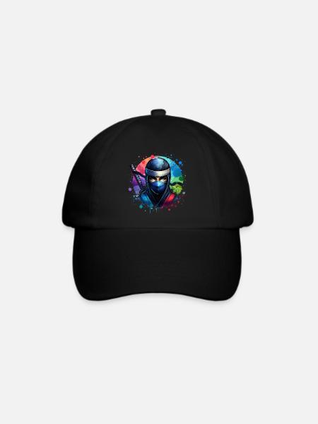 Ninja - Baseballkappe - Schwarz/Schwarz