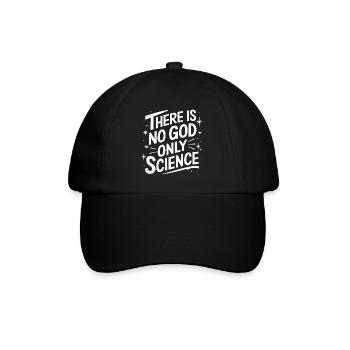 Atheismus Atheist Anti-Religion Agnostiker - Baseballkappe - Schwarz/Schwarz - Vorne