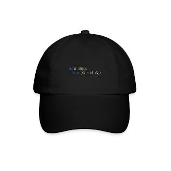 Programmer Humor - Baseballkappe - Schwarz/Schwarz - Vorne