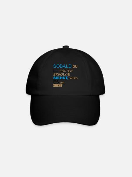 Motivation - Baseballkappe - Schwarz/Schwarz