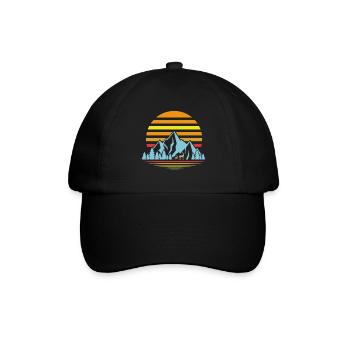 Adventure Outsider Outdoor Nature - Baseballkappe - Schwarz/Schwarz - Vorne