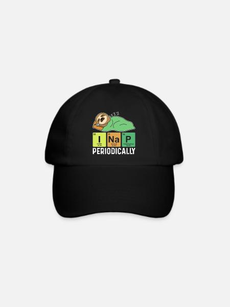 Ich mache regelmäßig ein Nickerchen, lustiges Nick - Baseballkappe - Schwarz/Schwarz