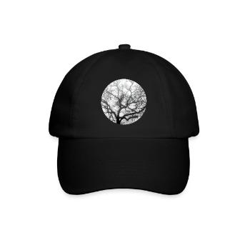 Fraktale Natur - Baseballkappe - Schwarz/Schwarz - Vorne