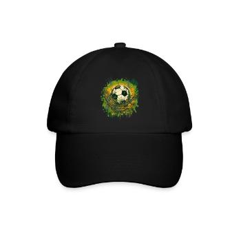 Fußball Ball - Baseballkappe - Schwarz/Schwarz - Vorne