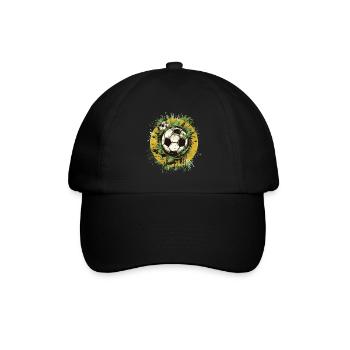 Fußball Ball - Baseballkappe - Schwarz/Schwarz - Vorne