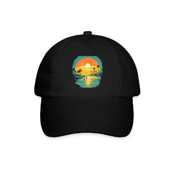 Strand - Baseballkappe - Schwarz/Schwarz - Vorne