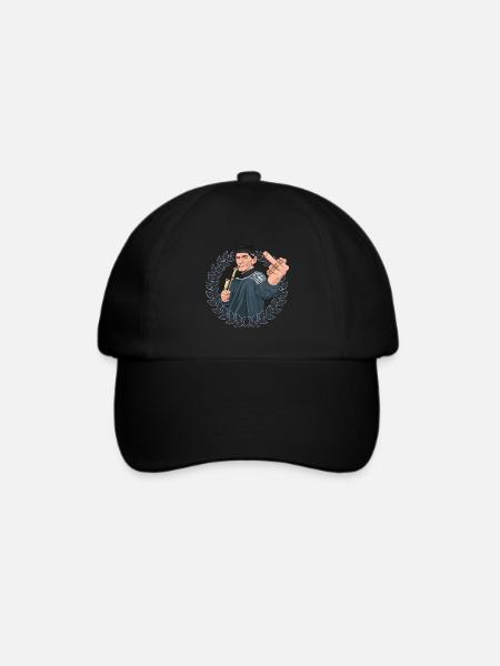 Rieser Grantler // Illustration - Baseballkappe - Schwarz/Schwarz
