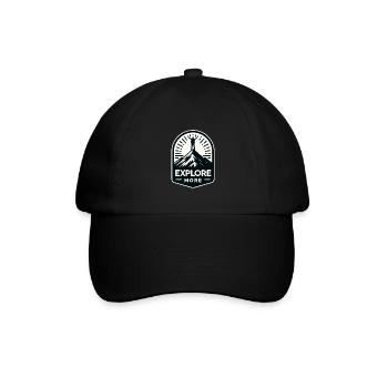Explore more - Wanderer - Baseballkappe - Schwarz/Schwarz - Vorne