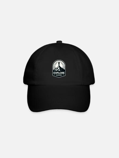 Explore more - Wanderer - Baseballkappe - Schwarz/Schwarz