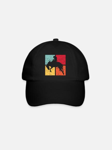 Westernreiten Westernpferd Westernreiter Rodeo - Baseballkappe - Schwarz/Schwarz