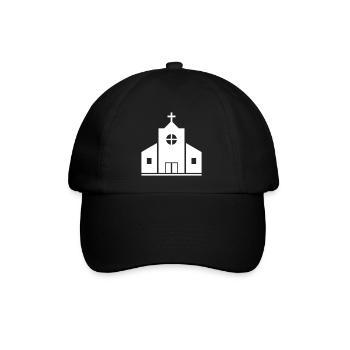 Kirche - Baseballkappe - Schwarz/Schwarz - Vorne